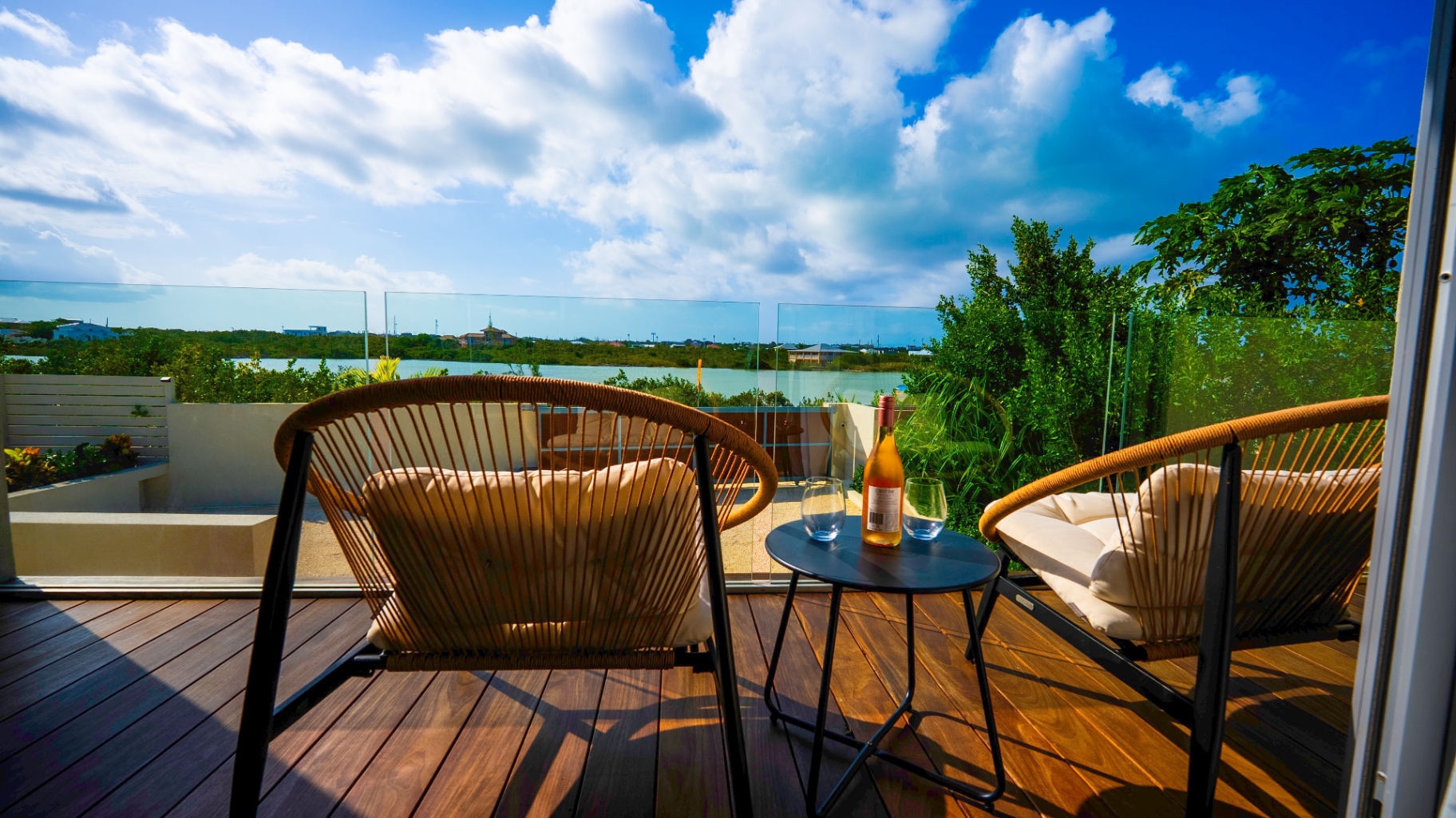 Lake view from the private Villa Cyan balcony